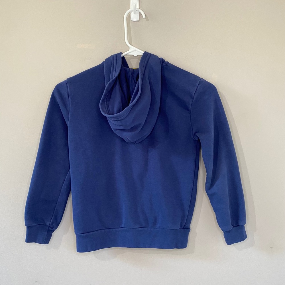 Polo Ralph Lauren Kids Navy Blue Full Zip Hoodie Pastel Logo Sweatshirt Size 7 - Picture 2 of 5